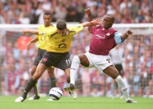 West Ham United V Arsenal 2005-6 Prints: Van Persie vs. Reo-Coker: The Scoreless Battle at Upton Park, 2005