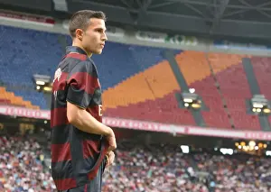 Arsenal V Lazio 2007-8 Prints: Van Persie's Debut Goal: Arsenal Edges Past Lazio 2-1 at Amsterdam Tournament