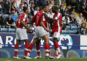 Blackburn Rovers V Arsenal 2008-9 Prints: Van Persie's Epic Celebration: Arsenal's 4-0 Thrashing of Blackburn Rovers (Sept 2008)
