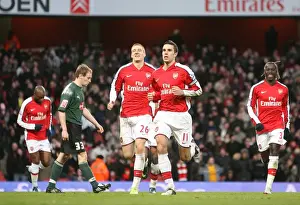 Arsenal V Plymouth Argyle - FA Cup 2008-09 Prints: Van Persie's Euphoric Debut Goal: Arsenal 3-1 Plymouth Argyle, FA Cup 2009