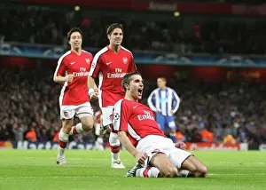 Van Persie's Hat-Trick: Arsenal's 4-0 Victory Over FC Porto with Fabregas and Nasri