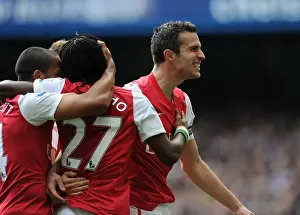 Chelsea V Arsenal 2011-12 Prints: Van Persie's Strike: Arsenal's Triumph over Chelsea (2011-12)