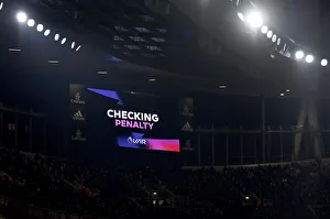 VAR on the big screen. Arsenal 2:2 Southampton