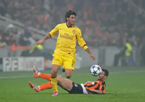 Shakhtar Donetsk V Arsenal 2010-11 Prints: Vela Scores Against Rat: Arsenal vs. Shakhtar Donetsk in UEFA Champions League