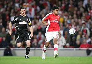 Arsenal V Sheffield United Carling Cup Prints: Vela's Stunner: Arsenal's 6-0 Rout of Sheffield United in Carling Cup