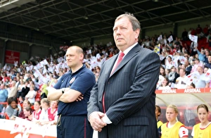 Arsenal Ladies V Leeds United Ladies Womens FA Cup Final Prints: Vic Akers the Arsenal Ladies Manager