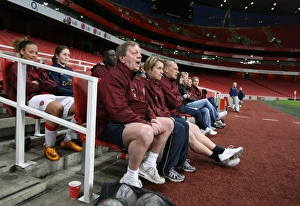 Arsenal Ladies v Chelsea 2007-8 Collection: Vic Akers Arsenal Ladies Manager
