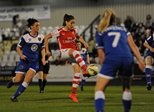 Arsenal Ladies V Bristol Academy 15/4/15 Prints: Vicky Losada Scores Against Jasmine Matthews in Arsenal vs. Bristol Academy: A WSL Rivalry