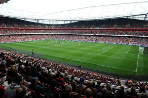 The View from Club Level during the match. Arsenal 2: 1 Sunderland. Barclays Premier League