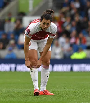 Brighton And Hove Albion Women V Arsenal Women 2018-19 Prints: Viki Schnaderbeck in Action: Arsenal Women vs