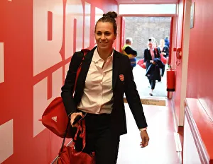Arsenal Women V Chelsea Women - Continental Cup Final 2020 Prints: Viki Schnaderbeck Prepares for Arsenal vs. Chelsea FA Womens Continental League Cup Final