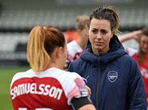 Images Dated 4th November 2018: Viktoria Schnaderbeck: Arsenal Women's Defender Reflects After Match Against Birmingham Ladies