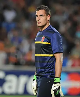 Montpellier V Arsenal 2012-13 Prints: Vito Mannone: Arsenal Goalkeeper in Action against Montpellier (2012-13)