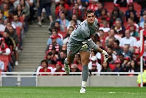 Arsenal v Athletico Madrid 2009-10 Collection: Vito Mannone: Arsenal's Hero in 2:1 Emirates Cup Victory over Atletico Madrid