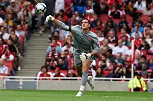 Arsenal v Athletico Madrid 2009-10 Collection: Vito Mannone: Arsenal's Hero in 2:1 Victory over Atletico Madrid, Emirates Cup 2009