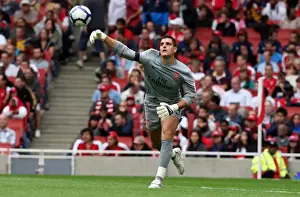 Arsenal V Athletico Madrid 2009-10 Prints: Vito Mannone: Arsenal's Hero in 2:1 Victory over Atletico Madrid, Emirates Cup 2009