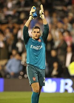 Images Dated 26th September 2009: Vito Mannone: The Hero of Arsenal's 1-0 Win at Fulham, Barclays Premier League, 2009
