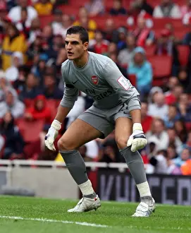 Arsenal V Athletico Madrid 2009-10 Prints: Vito Mannone's Heroics: Arsenal's 2-1 Emirates Cup Triumph over Atletico Madrid