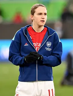 VfL Wolfsburg V Arsenal Women 2021-22 Prints: Viviane Miedema's Determined Look Ahead of Arsenal WFC's UEFA Women's Champions League Quarterfinal Second