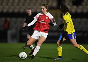 Arsenal Women V Birmingham City Women - WSL Continental Cup 2018-19 Prints: Vivianne Miedema in Action: Arsenal Women vs
