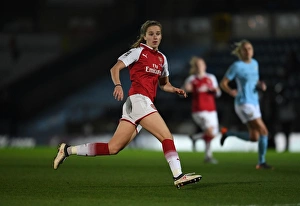 Arsenal Women V Manchester City Ladies - Continentail Cup Final Prints: Vivianne Miedema in Action: Arsenal Women vs Manchester City Ladies - Continental Cup Final