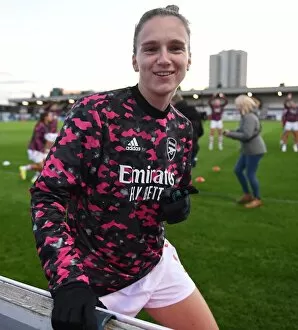 Arsenal Women v Tottenham Hotspur Women - FA Cup 2021-22 Gallery: Vivianne Miedema (Arsenal) warms up before the match. Arsenal Womens 5