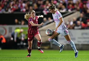 Bristol City Women V Arsenal Women 2023-24 Prints: Vivianne Miedema Faces Off Against Megan Connolly in Intense Bristol City vs