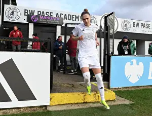 Arsenal Women V Watford Women 2023-24 Prints: Vivianne Miedema Leads Arsenal Women Back onto the Pitch for Second Half in FA Cup Match vs