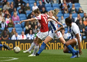 Brighton And Hove Albion Women V Arsenal Women 2018-19 Prints: Vivianne Miedema Scores for Arsenal Against Brighton & Hove Albion Women