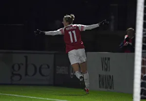 Arsenal Women V Birmingham City Women - WSL Continental Cup 2018-19 Prints: Vivianne Miedema Scores Arsenal's Second Goal in FA WSL Cup Match