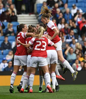 Brighton And Hove Albion Women V Arsenal Women 2018-19 Prints: Vivianne Miedema Scores Dramatic Goal: Arsenal Women Triumph Over Brighton & Hove Albion