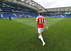 Brighton And Hove Albion Women V Arsenal Women 2018-19 Prints: Vivianne Miedema's Emotional Moment after Arsenal's FA WSL Victory over Brighton & Hove Albion