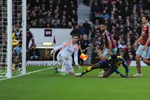 West Ham United V Arsenal 2014-15 Prints: Welbeck Scores the Second: Arsenal's Victory over West Ham United (December 2014)