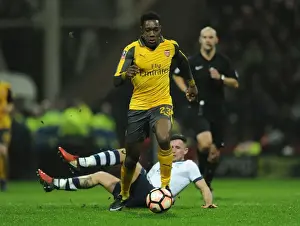 Preston North End V Arsenal - FA Cup - 2017 Prints: Welbeck vs Browne: FA Cup Clash at Deepdale - Preston North End vs Arsenal