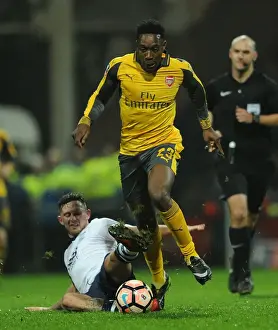 Preston North End V Arsenal - FA Cup - 2017 Prints: Welbeck vs Browne: FA Cup Clash at Deepdale - Preston North End vs Arsenal