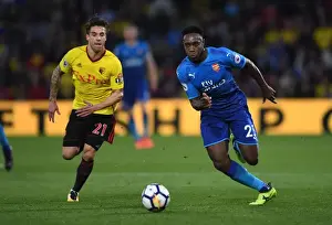 Watford V Arsenal 2017-18 Prints: Welbeck vs. Femenia: Clash in the Premier League - Arsenal vs. Watford (2017-18)