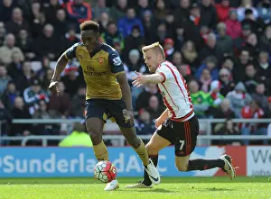 Sunderland V Arsenal 2015-16 Prints: Welbeck vs Larsson: A Premier League Showdown at Sunderland