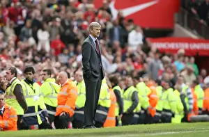 Manchester United V Arsenal 2008-09 Prints: Wenger at Old Trafford: 0-0 Stalemate Against Manchester United