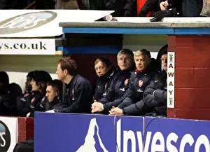 Burnley V Arsenal - Carling Cup 1-4 Final 2008-09 Prints: Wenger and Rice: Dissecting Burnley's Second Goal in Arsenal's Quarterfinal Defeat