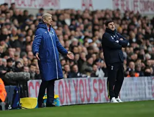 Tottenham Hotspur V Arsenal 2014-15 Prints: Wenger vs. Pochettino: Clash of the Managers - Tottenham vs