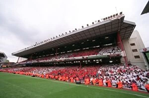 Highbury Stadium Collection: The West Stand. Arsenal 4: 2 Wigan Athletic