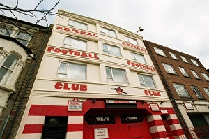 Images Dated 8th November 2005: West Stand Upper Entrance. Arsenal Stadium, Highbury, London, 27 / 2 / 04