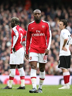 William Gallas at Arsenal: 0-0 Stalemate Against Fulham, Barclays Premier League, Emirates Stadium, 2009