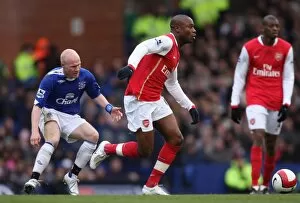 Images Dated 19th March 2007: William Gallas (Arsenal) Andy Johnson (Everton)
