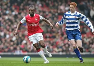 Images Dated 21st April 2008: William Gallas (Arsenal) Dave Kitson (Reading)