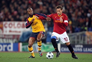 Gallas William Prints: William Gallas (Arsenal) Francesco Totti (Roma)