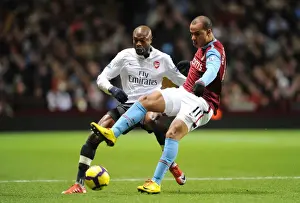 William Gallas (Arsenal) Gabriel Agbonlahor (Villa). Aston Villa 0: 0 Arsenal