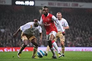 Arsenal v Middlesbrough 2007-08 Collection: William Gallas (Arsenal) George Boateng (Middlesbrough)