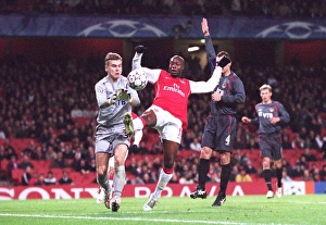 Arsenal v CSKA Moscow 2006-07 Collection: William Gallas (Arsenal) Igor Akinfeev (CSKA)