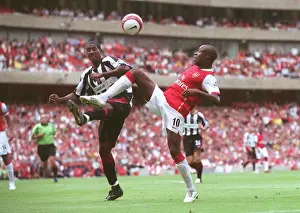 Arsenal V Sheffield United 2006-07 Prints: William Gallas (Arsenal) Mikele Liegertwood (Sheff Utd)